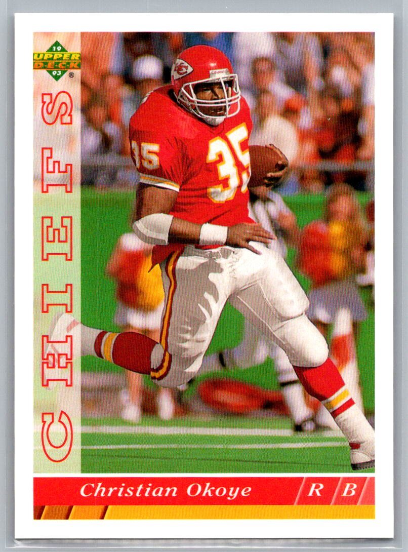 Christian Okoye #KC6 Kansas City Chiefs 1993 Upper Deck Kansas City Chiefs