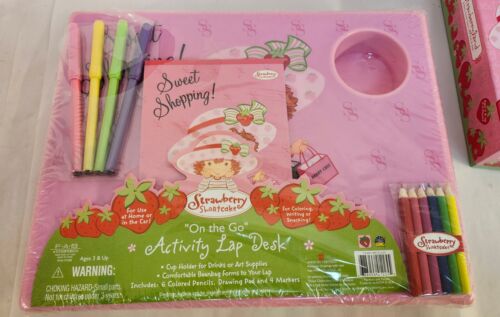2 Strawberry Shortcake Lap Desk & Strawberryland Hide And Seek Game - Picture 4 of 5