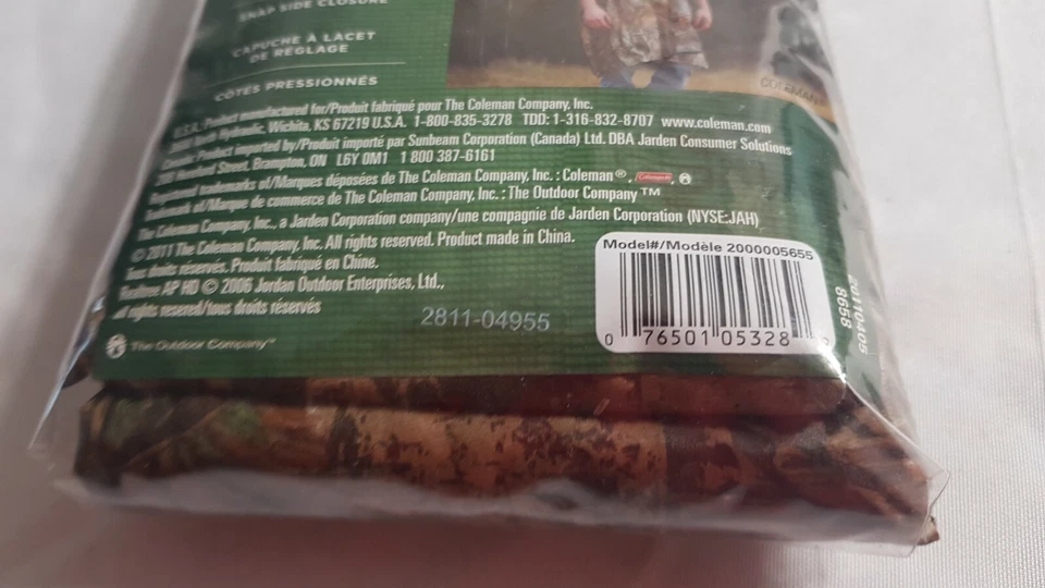 Poncho de Lluvia Coleman - Camuflaje - ADULTO PVC NUEVO Foto 3 de 4