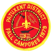 1979 Patuxent Fall Camporee National Capital Area Council Patch Boy Scouts BSA