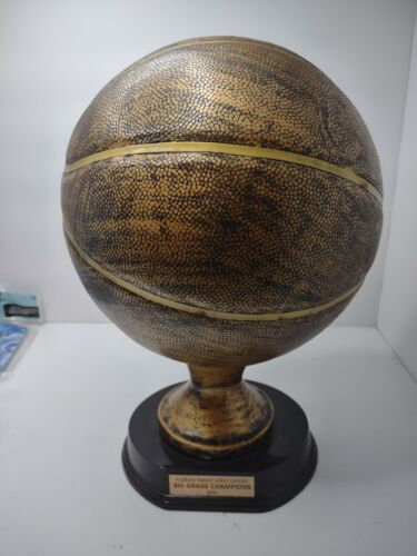 Basketball Ball Trophy Needs New Custom Plaque