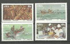 S&uuml;dwestafrika - Langustenindustrie Satz postfrisch 1983 Mi. 545-548