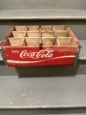 Vintage COCA COLA COKE Red Wooden Wood 12 Quart Bottles Crate 28 ounce