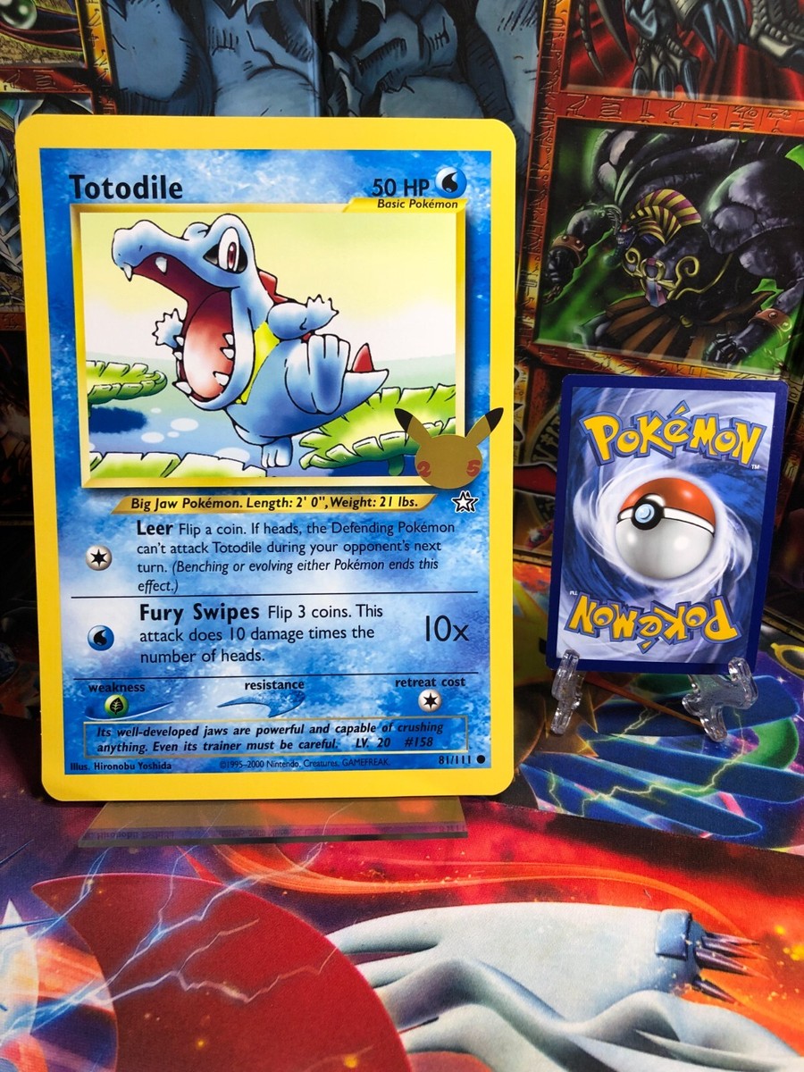 Totodile Celebrations 25th Anniversary Jumbo Oversize Card Pokemon