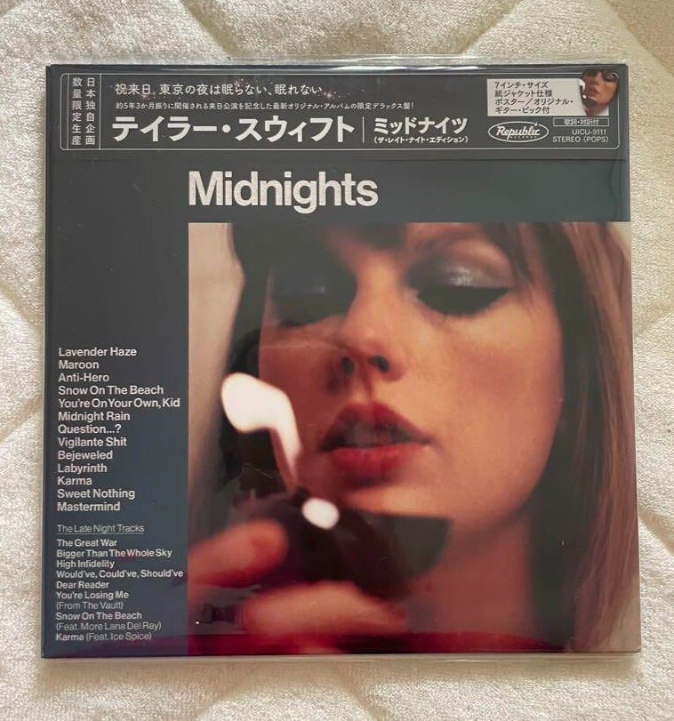 Taylor Swift Midnights The Late Night Edition Japan Limited CD New