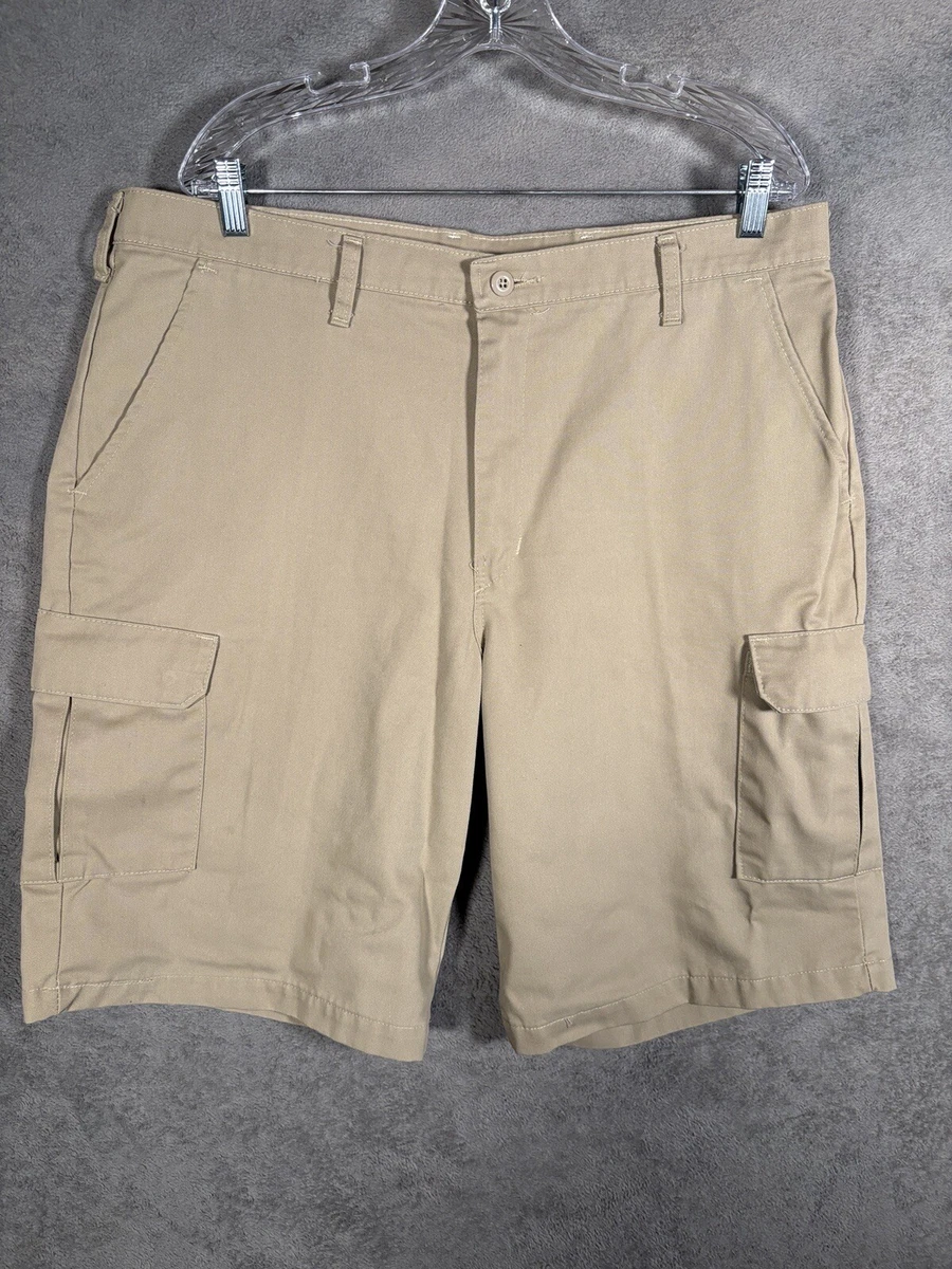 Red Kap Cargo Shorts Mens 38 Beige Tan Work Shorts Uniform Flat Front Golf eBay
