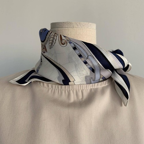 100% Silk 20" /53cm small Square Flower Scarf Women neckerchief Wrap floral - Picture 50 of 57