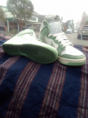 Size 6.5 - Nike Dunk High 1985 Green Denim 2022