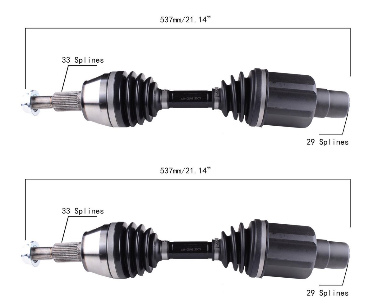 Complete CV Drive Axle Shafts For 05-11 Dodge Dakota Heavy