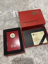 2015-I Full Gold Sovereign Elizabeth II, PAMP, India Mint, NEW SEALED Assay Card