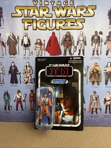 2011 Star Wars Vintage Collection Wedge Antilles VC28 Unpunched Damaged Card