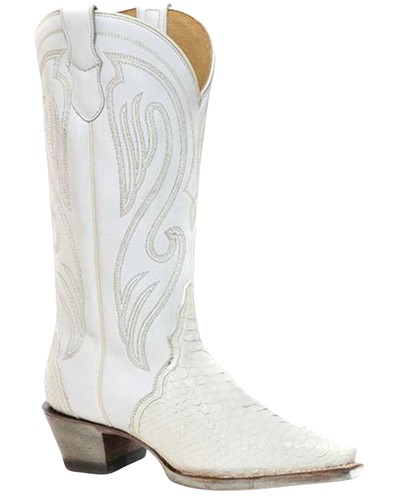 Roper Women's Oakley Python Backcut Exotic Western Fashion Boot Snip ...