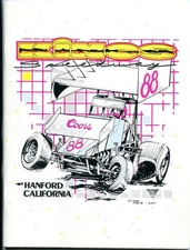 King's Speedway Sprint Car Auto Race Program 1988- Dave Bradway Jr