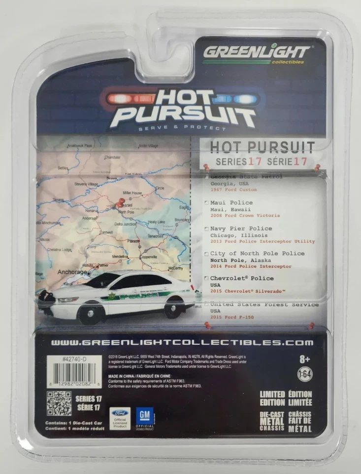 GREENLIGHT Hot Pursuit 2014 Ford Police Interceptor #42740-D (1019326-18) - Image 3 of 3