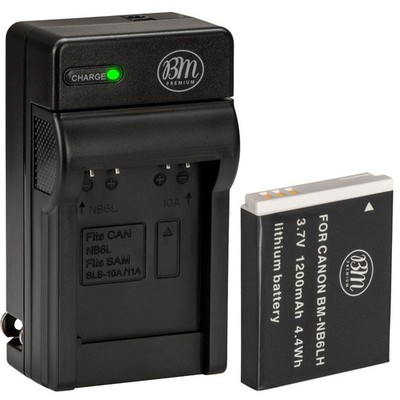 BM NB-6L NB-6LH Battery & Charger For Canon SX710 HS ELPH 500 HS D10 D20 D30