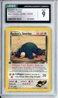Rocket's Snorlax 2000 Gym Heroes 1st Edition 33/132 Pokemon Card CGC 9 MINT