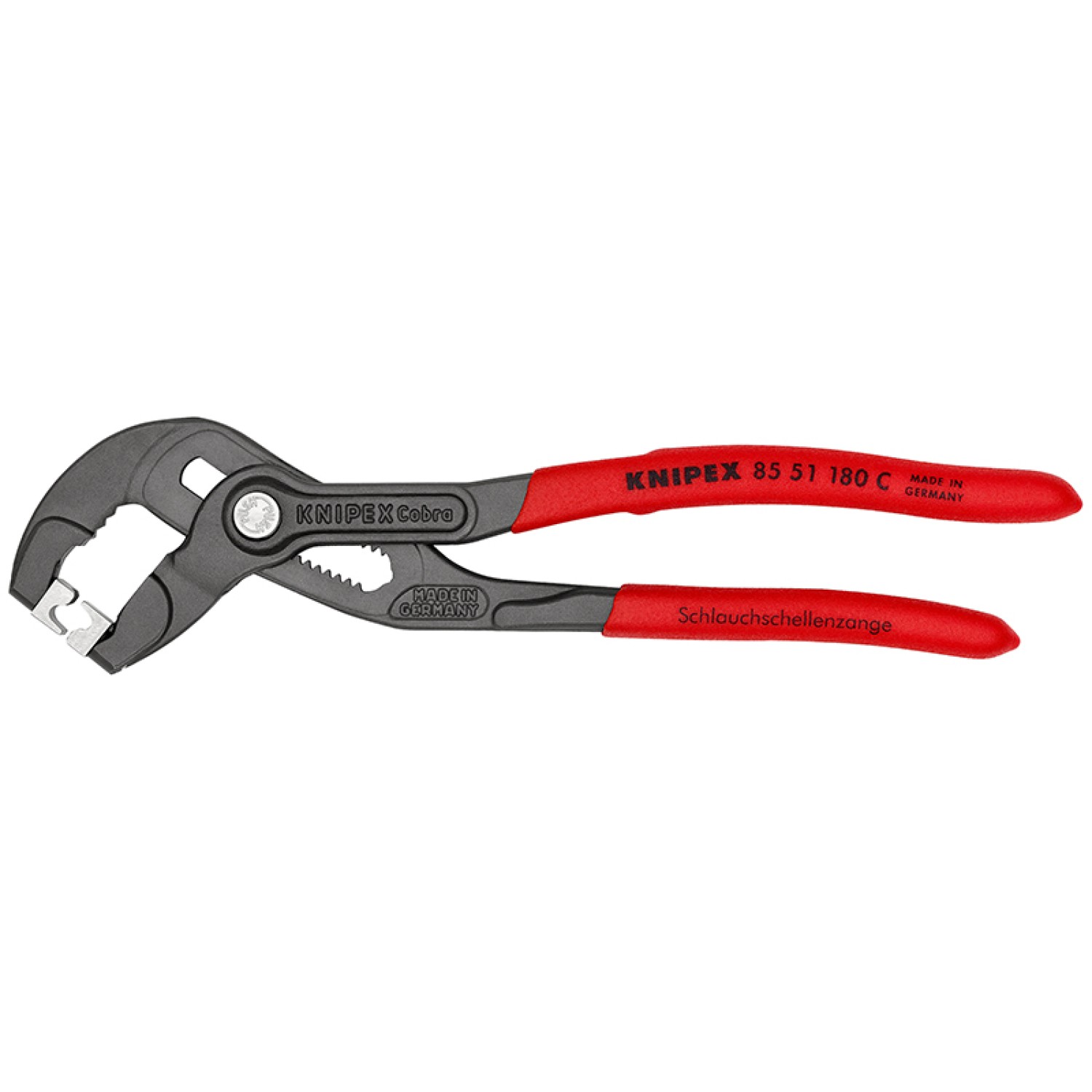 Pince pour collier Click Knipex avec mâchoires rotatives pour durite de carburant