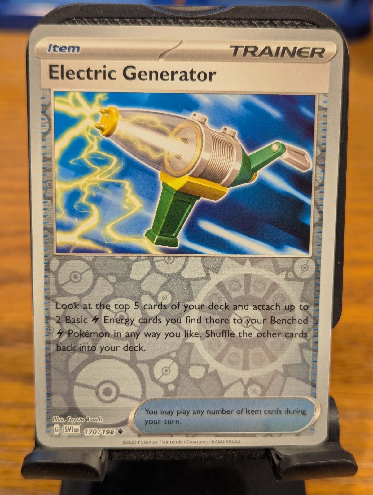 Pokemon TCG Scarlet & Violet Base Electric Generator Reverse Holo 170/198