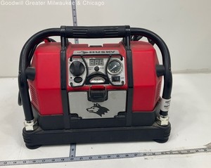 Husky Red HSK037 Power Inverter Air Compressor Jump Starter Portable