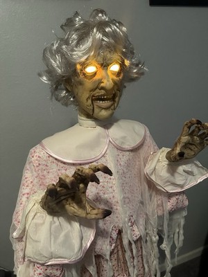 Spirit Halloween Twisted Grandma Animatronic Decoration