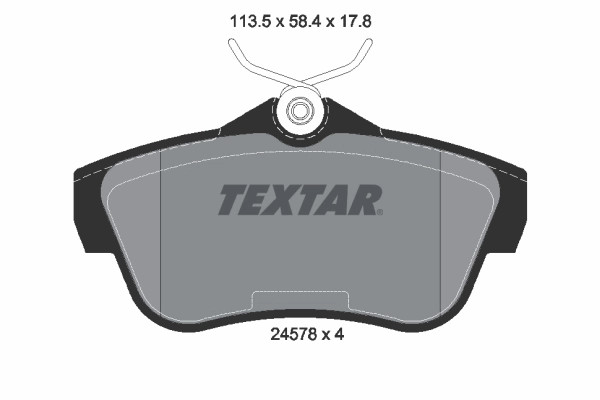 Bremsscheiben-BremsbeläGe-Kit Textar 2457803 Fiat 71770052-image