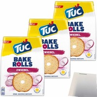 Tuc Bake Rolls Brotchips Zwiebel 3Er Pack 3X150G Packung Usy Block