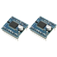 2pcs TB6612FNG Blue PCB Motor Driver Boards Pre-Wired with Pin Headers