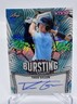 2025 Leaf Vivid Baseball Theo Gillen Rays Teal Bursting Auto 9/10