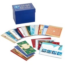 Hallmark Assorted Religious Handmade Boxed Christmas Cards Set of 20 Premium ...