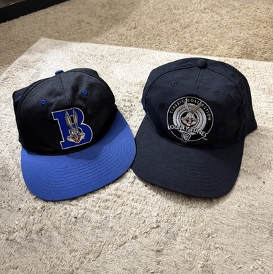 Lot of 2 Looney Tunes Hat Vintage Cap Snap Back Black Warner Brothers Cartoons 