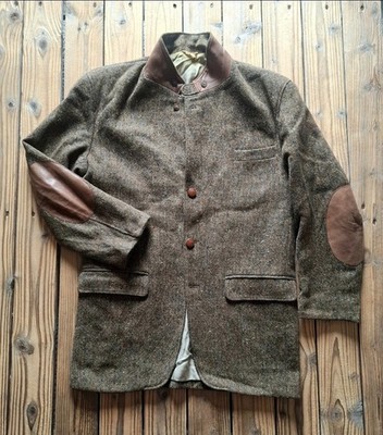 Vintage Tweed Jagdjacke Woolmark Daniel Cremieux French Country Coat Gr. L
