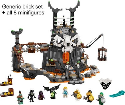 NEW Ninjago 71722 Skull Sorcerer's Dungeons Complete Brick Set + ALL 8 minifigs