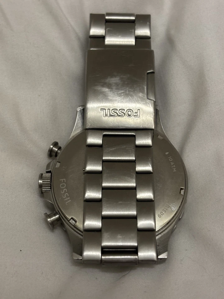 Fossil Chronograph JR509 Blue dial mens watch - Image 2 of 4