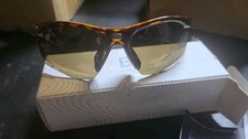 Men's Wrap Sunglasses Tortoiseshell Brown Frame Mirrored Tinted Lens