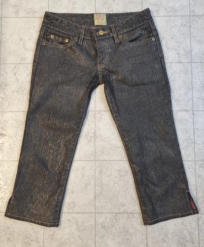 Y2K Japan delyle Capri Jeans 5 pockets Metaric Pink Steches