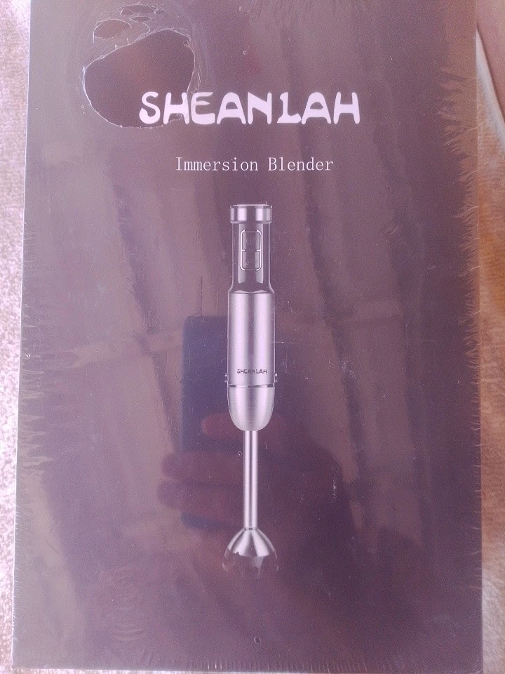 SHEANLAH Powerful Immersion Blender Handheld - Silver Black Model HB2075
Opens in a new window or ta