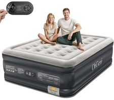 OhGeni Queen Air Mattress with Built in Pump, Inflatable Mattress Blow Up Bed