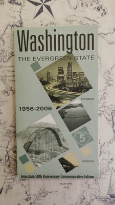 2006 Washington The Evergreen State Official Fold-Out Highway Map DoT