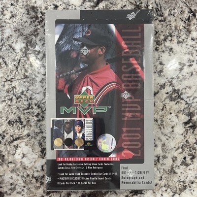 未開封ボックス Box 2001 Upper Deck MVP Baseball Upper Deck 2001 MVP MLB Sealed Hobby Box Ken Griffey Jr. 24 Packs