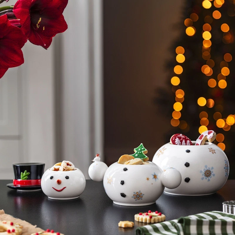 Biscottiera Barattolo Pupazzo di Neve Natale Villeroy & Boch Toys Memory, fotografia 5 di 10