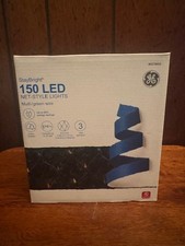 GE STAYBRIGHT 150 LED NET-STYLE LIGHTS MULTI/GREEN WIRE