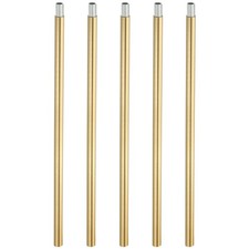 5Set 11.8" M10 x 1mm Fine Thread Threaded Extension Rod with Pipe Nipple Brass