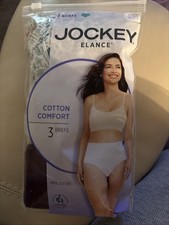 Jockey Elance Briefs Set of 3 Size 6/M Cotton Comfort NWT 2021