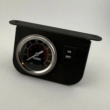 VIAIR Lighted Air Pressure 2" 220psi Gauge Meter Single Needle Black Face 90090