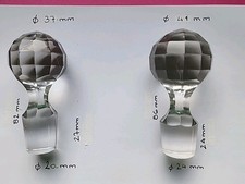 2 Bouchons De Carafe Cristal  Boules À Facettes 