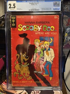 scooby doo 1 gold key 1970 cgc 2.5 first app scooby doo shaggy fred velma daphne