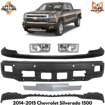 Front Bumper Paintable & Air Dam Kit For 2014-2015 Chevrolet Silverado 1500