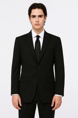 Alfani Slim Fit Black 2-Button Blazer Jacket   Size 40R