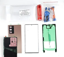 Screen Repair Fit Galaxy Note 20 Ultra Front Glass Bronze Back Cover Replacement