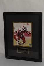 SIMEONE RICE PHOTO PRO IMAGE FRAMED NFL DEFENSIVE R.O.Y SIGNED PHOTO  (PLB66)